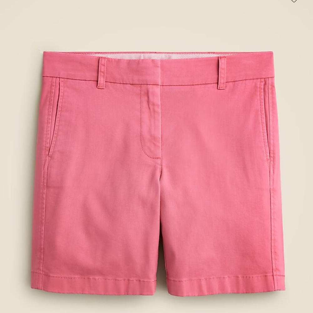 J. Crew Pink Bermuda Shorts Tailored Cotton Twill